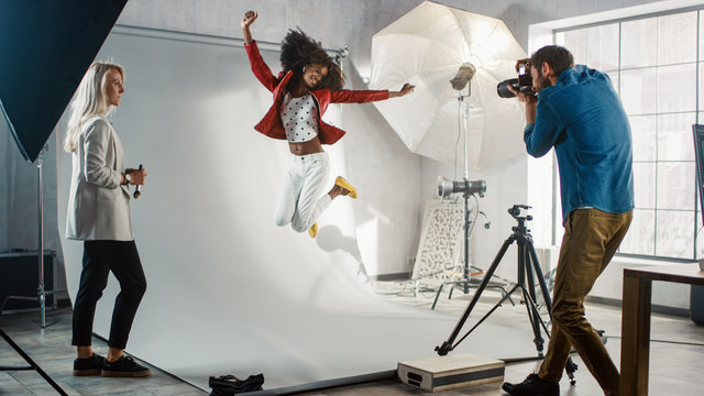 Lumina photographer creating a professional studio portrait